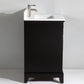 60 Inch Single Sink Bathroom Vanity in Espresso with White Marble Countertop - Vanity Art VA1060SE