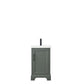 20 Inch Single Sink Bathroom Vanity in Vintage Green with Ceramic Sink and Countertop - Vanity Art VA5020-VG