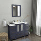 48 Inch Single Sink Bathroom Vanity in Blue with Ceramic Countertop - Vanity Art VA3024-48B