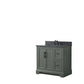 36 Inch Single Sink Bathroom Vanity in Vintage Green with Marble Countertop & Backsplash - Vanity Art VA5036-VG