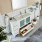 48 Inch Single Sink Bathroom Vanity in White with Ceramic Countertop - Vanity Art VA3036-48W