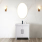 30 Inch Single Sink Bathroom Vanity in White with Ceramic Top - Vanity Art VA9030-W