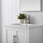 30 Inch Single Sink Bathroom Vanity in White with Ceramic Sink and Countertop - Vanity Art VA5030-W