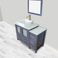 42 Inch Single Sink Bathroom Vanity in Blue with Marble Countertop - Vanity Art VA3130-42B