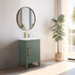 20 Inch Single Sink Bathroom Vanity in Vintage Green with Ceramic Top - Vanity Art VA9020-VG