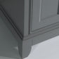 24 Inch Single Sink Bathroom Vanity in Gray with White Marble Countertop - Vanity Art VA1024G