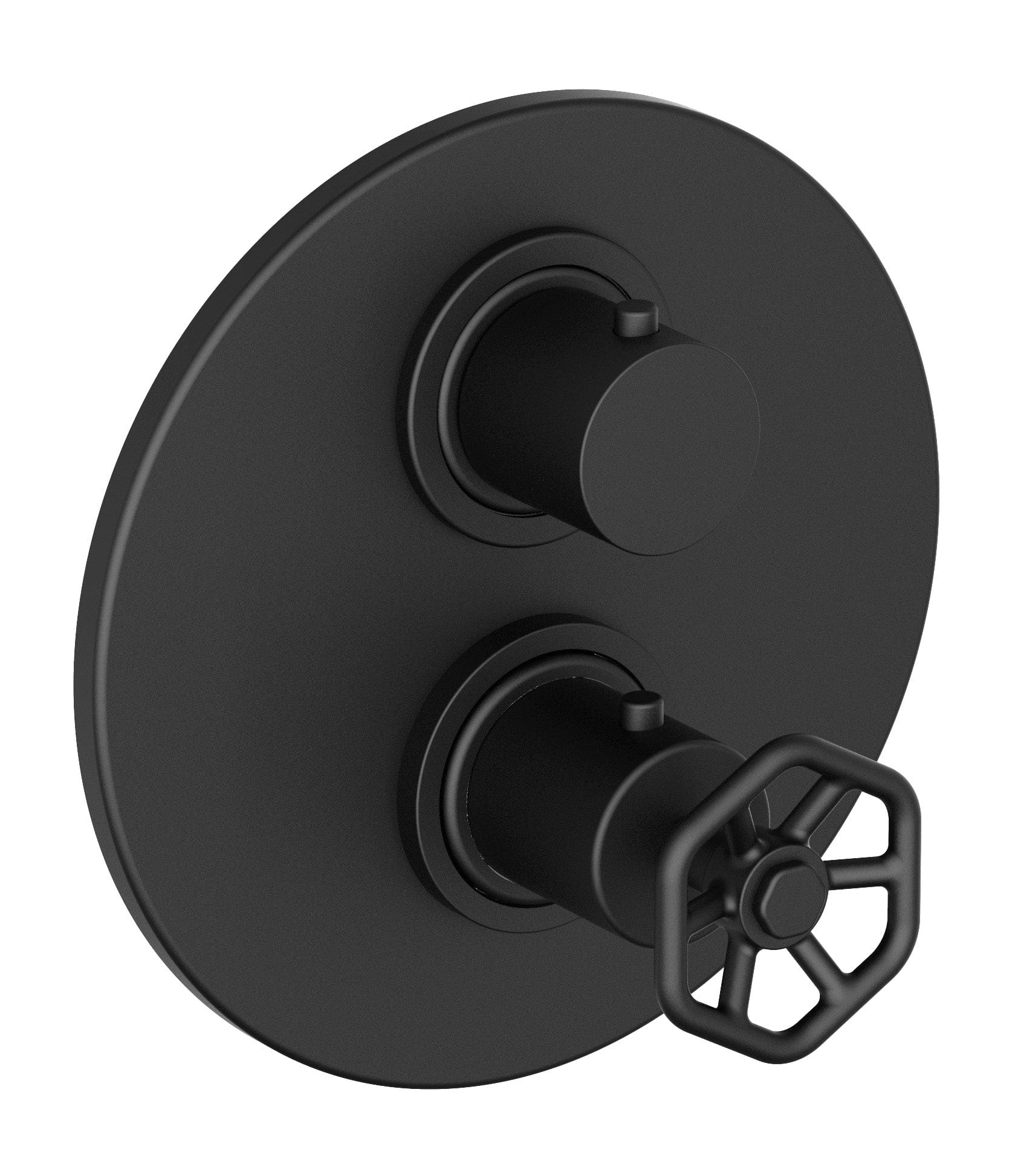 Latoscana 77BL690 LaToscana 77BL690 LUCIA Thermostatic Shower Set TRIM in Matte Black