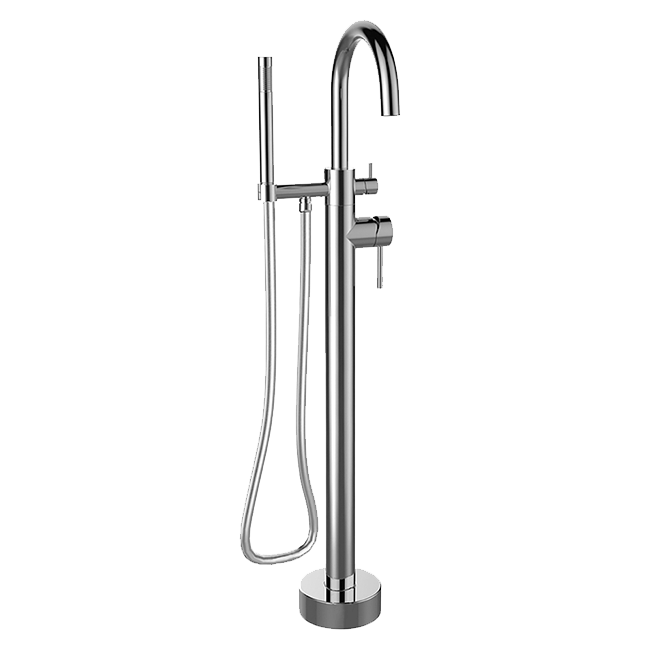 Latoscana 78CR136 LaToscana 78CR136 ELBA Freestanding Floor Mounted Tub Filler in Polished Chrome