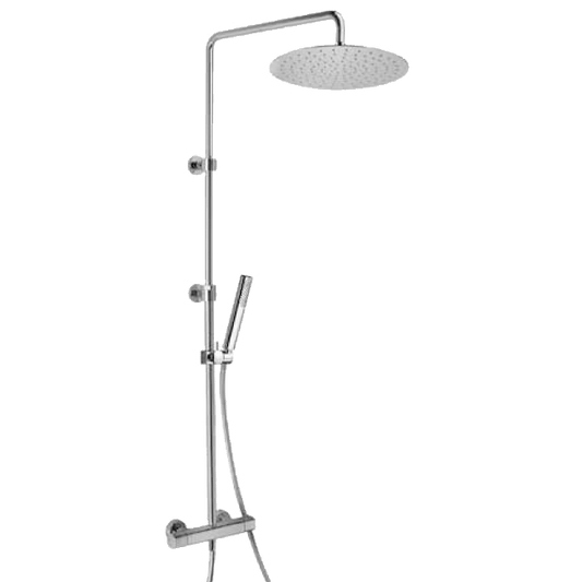 Latoscana 86CR689 LaToscana 86CR689 NOVELLO Adjustable Exposed Shower Column with Thermostatic Mixer in Polished Chrome