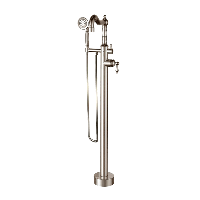 Latoscana 87PW136 LaToscana 87PW136 ORNELLAIA Freestanding Floor Mounted Tub Filler in Brushed Nickel