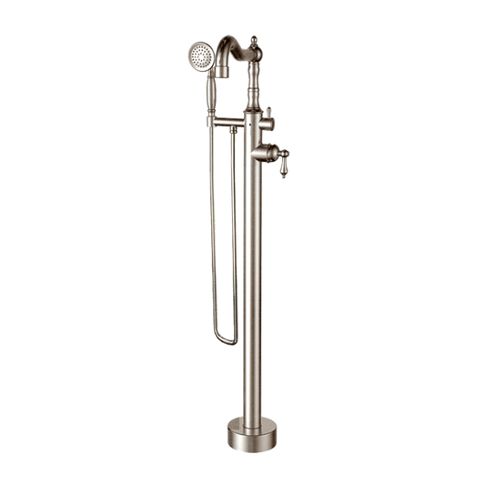 Latoscana 87PW136 LaToscana 87PW136 ORNELLAIA Freestanding Floor Mounted Tub Filler in Brushed Nickel