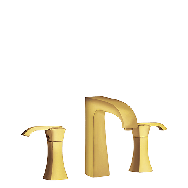 Latoscana 89OK214 LaToscana 89OK214 LADY Widespread Lavatory Faucet with Lever Handles in Matte Gold