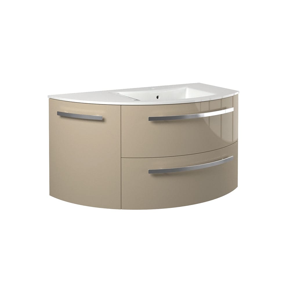 Latoscana AM38OPT2S Latoscana Ameno 38" Vanity with Right Rounded Cabinet in Sand AM38OPT2S