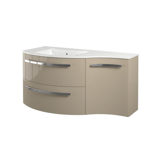 Latoscana AM43OPT1S Latoscana Ameno 43" Vanity with Left Concave Cabinet in Sand AM43OPT1S