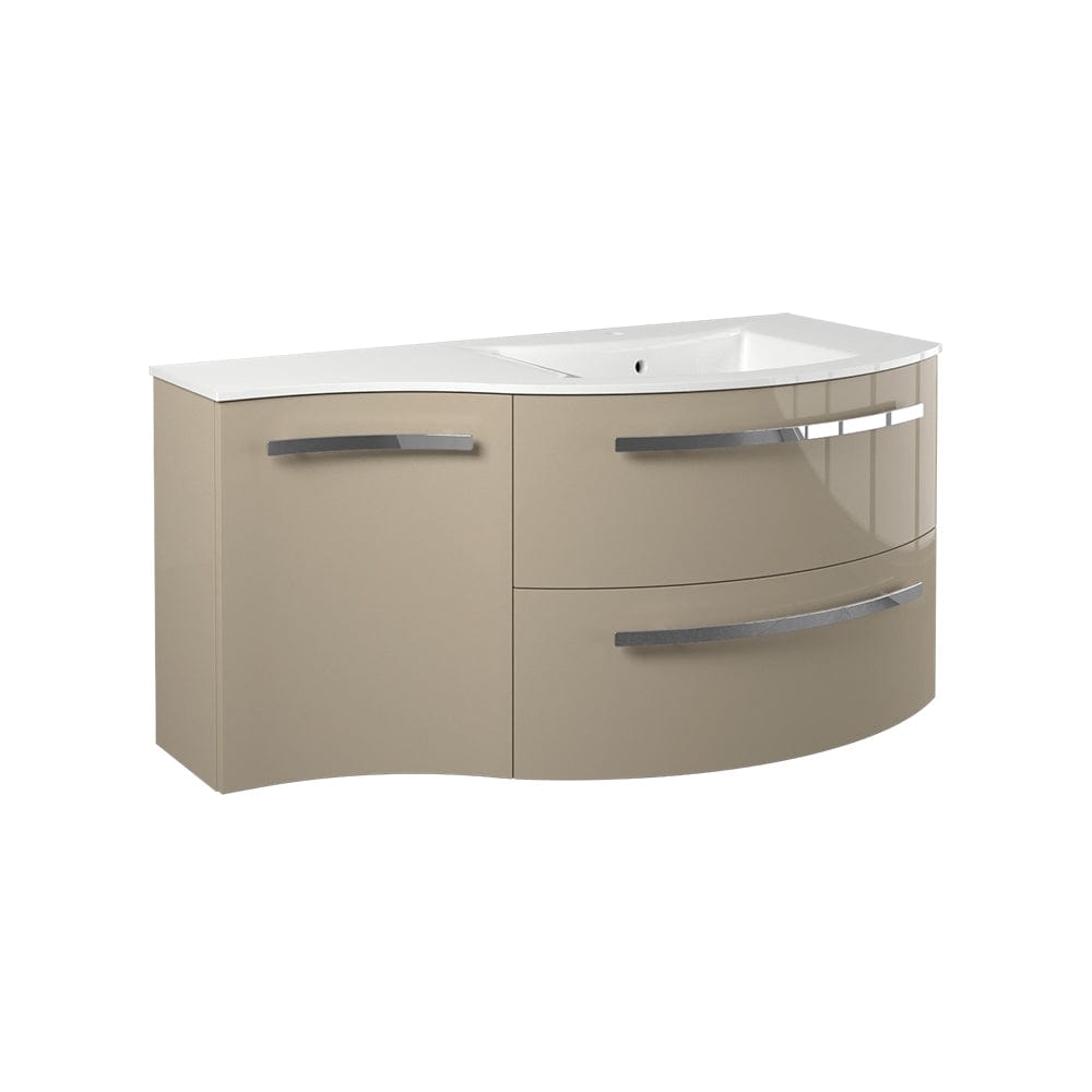 Latoscana AM43OPT2S Latoscana Ameno 43" Vanity with Right Concave Cabinet in Sand AM43OPT2S