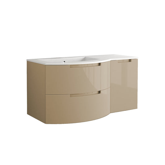 Latoscana OA53OPT2S Latoscana Oasi 53" Vanity with Left Side Cabinet in Sand OA53OPT2S