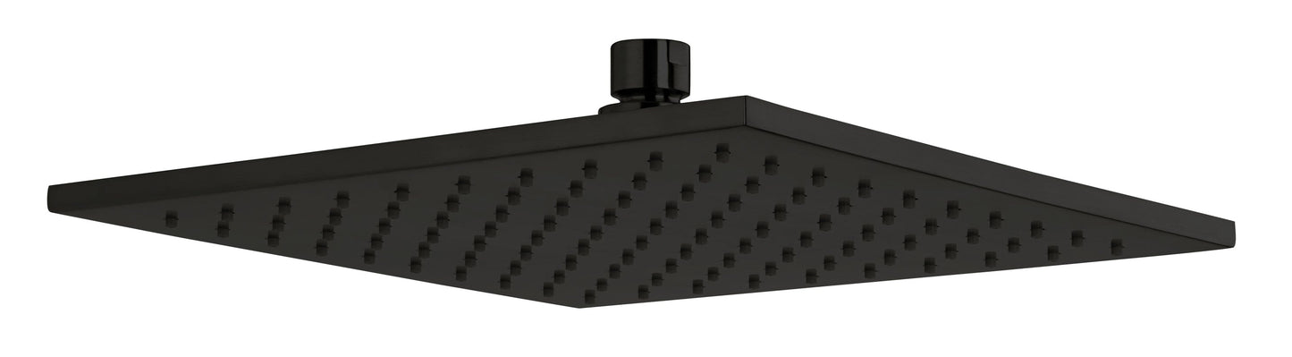 Latoscana QUBL75912 LaToscana QUBL75912 QUADRO 12” Square Brass Shower Head in Matte Black