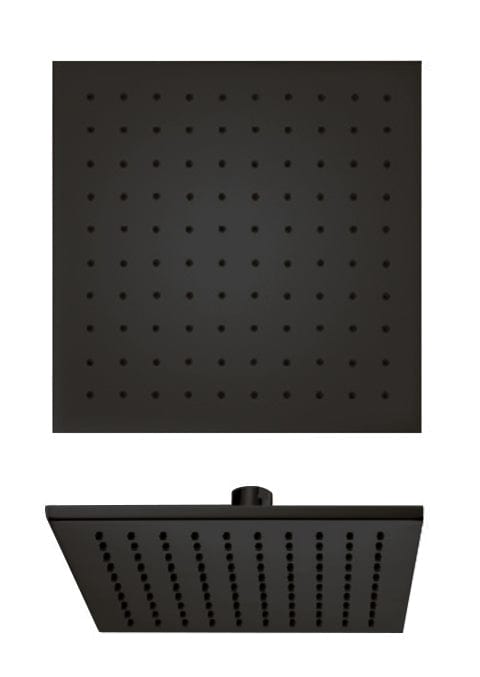 Latoscana QUBL75912 LaToscana QUBL75912 QUADRO 12” Square Brass Shower Head in Matte Black