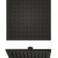 LaToscana QUBL75912 QUADRO 12” Square Brass Shower Head in Matte Black
