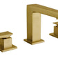 Latoscana QUOK214 LaToscana QUOK214 QUADRO Widespread Lavatory Faucet with Lever Handles in Matte Gold