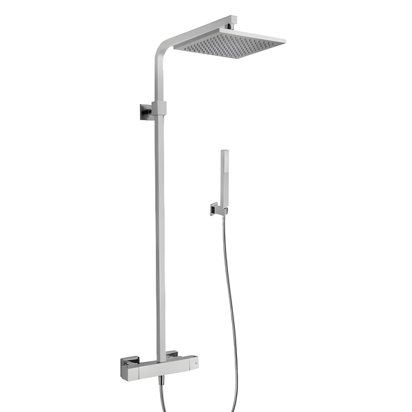 Latoscana QUOK689 LaToscana QUOK689 QUADRO Brass Shower Column with Thermostatic Mixer in Matte Gold