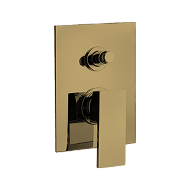 Latoscana QUOK788 LaToscana QUOK788 QUADRO Pressure Balance Tub and Shower Set TRIM in Matte Gold