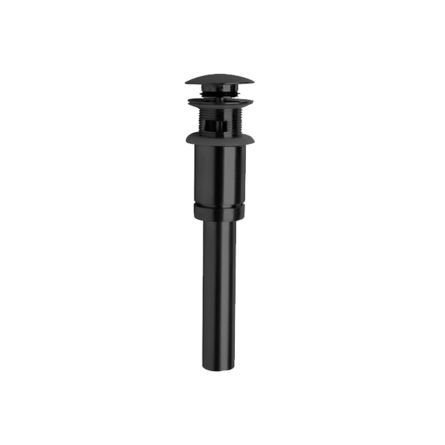 Latoscana RDBL945 LaToscana RDBL945 Round Push Down Pop-Up Drain in Matte Black