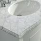 Laviva 3130709-32W-WC Laviva Estella 32" White Bathroom Vanity with White Carrara Marble Countertop 3130709-32W-WC