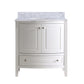 Laviva 3130709-32W-WC Laviva Estella 32" White Bathroom Vanity with White Carrara Marble Countertop 3130709-32W-WC