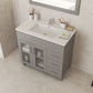 Laviva 31321529-36G-CB Laviva Nova 36" Gray Bathroom Vanity with White Ceramic Basin Countertop 31321529-36G-CB