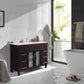 Laviva 31321529-48B-CB Laviva Nova 48" Brown Bathroom Vanity with White Ceramic Basin Countertop 31321529-48B-CB