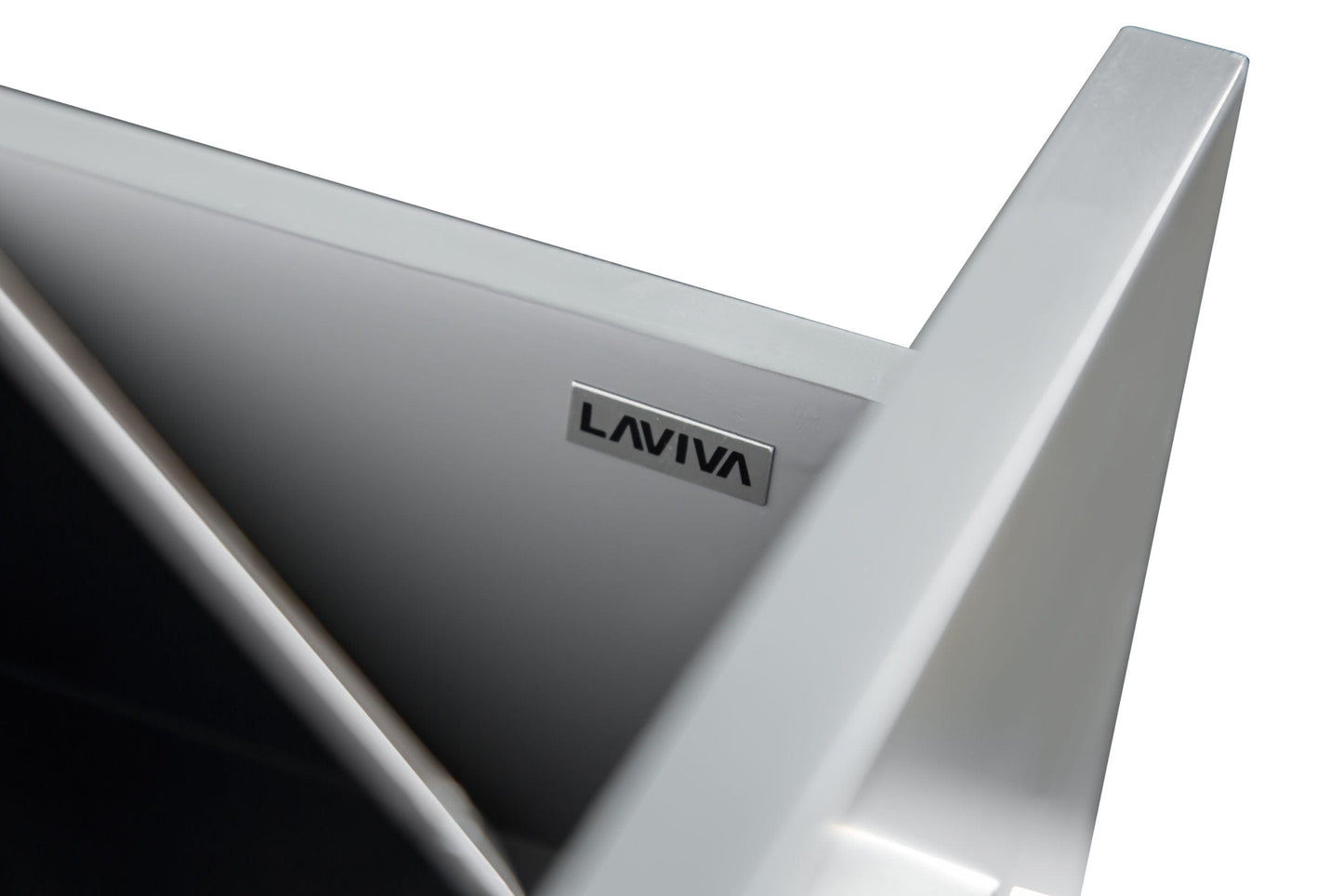 Laviva 31321529-48G-CB Laviva Nova 48" Gray Bathroom Vanity with White Ceramic Basin Countertop 31321529-48G-CB