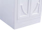 Laviva 313613-24W-MW Laviva Odyssey 24" White Bathroom Vanity with Matte White VIVA Stone Solid Surface Countertop 313613-24W-MW