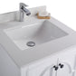 Laviva 313613-24W-WQ Laviva Odyssey 24" White Bathroom Vanity with White Quartz Countertop 313613-24W-WQ