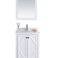 Laviva 313613-24W-WQ Laviva Odyssey 24" White Bathroom Vanity with White Quartz Countertop 313613-24W-WQ