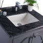 Laviva 313613-30G-BW Laviva Odyssey 30" Maple Gray Bathroom Vanity with Black Wood Marble Countertop 313613-30G-BW