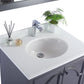 Laviva 313613-30G-PW Laviva Odyssey 30" Maple Gray Bathroom Vanity with Pure White Phoenix Stone Countertop 313613-30G-PW