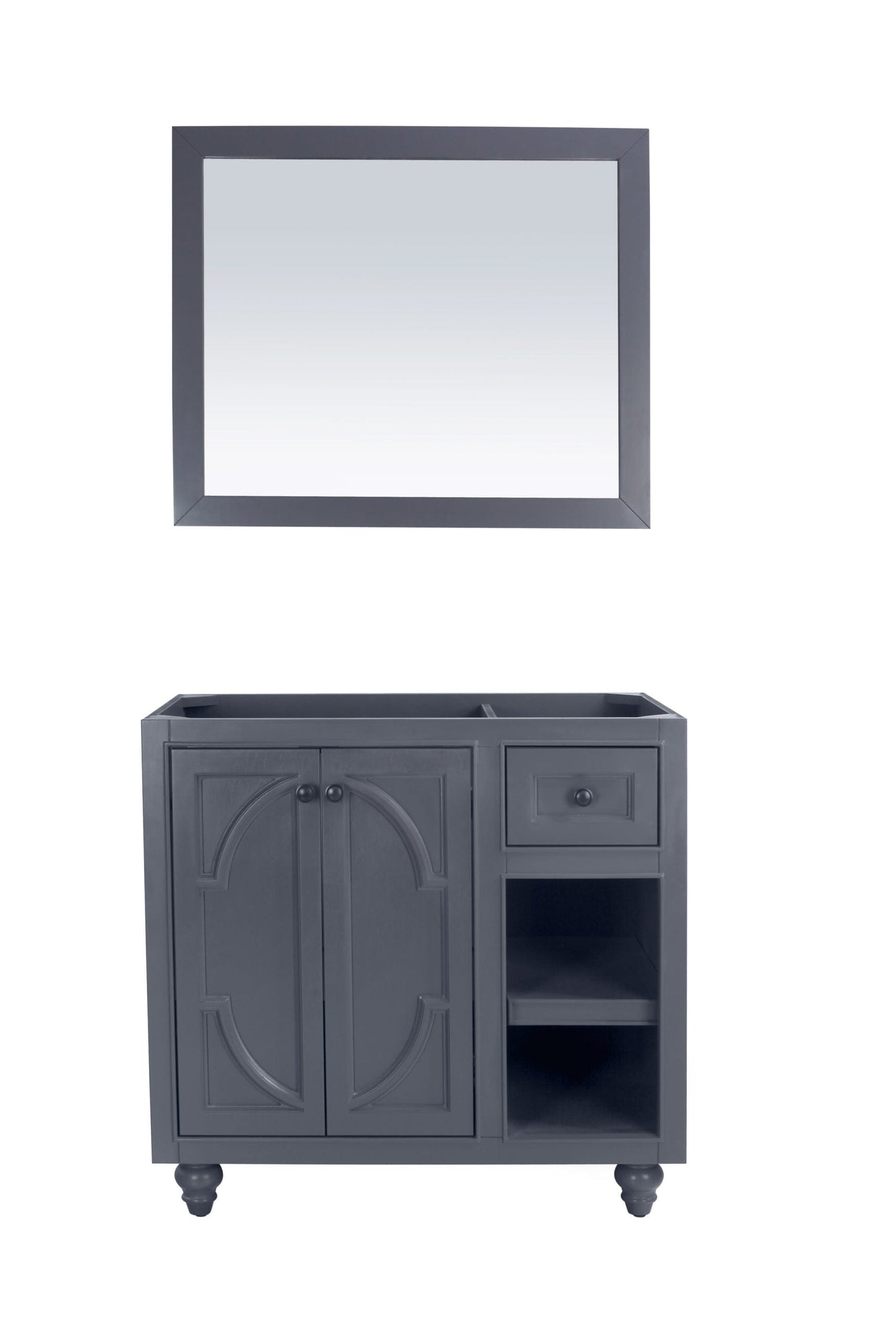 Laviva 313613-36G Laviva Odyssey 36" Maple Gray Bathroom Vanity Cabinet 313613-36G