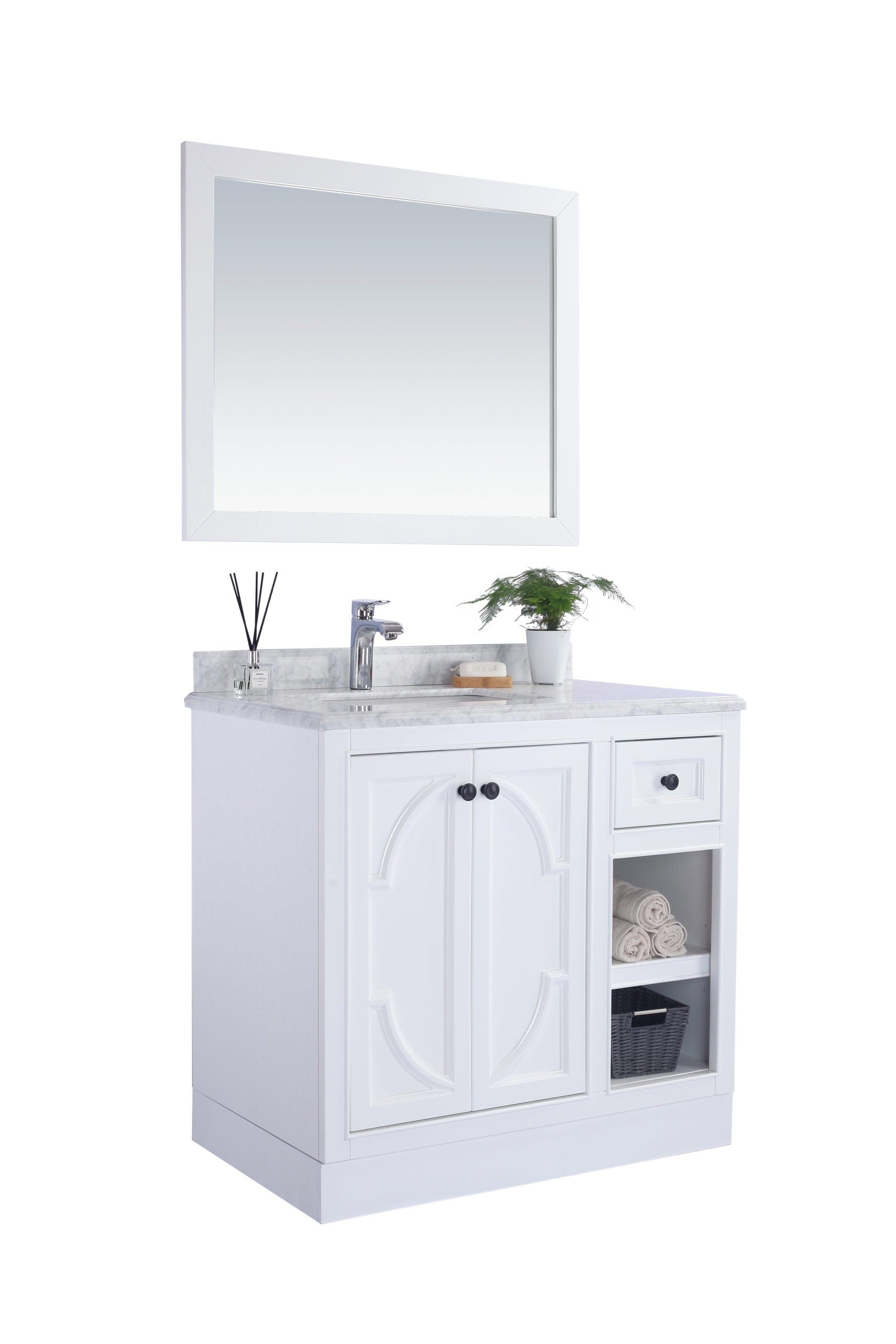 Laviva 313613-36W Laviva Odyssey 36" White Bathroom Vanity Cabinet 313613-36W