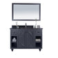 Laviva 313613-48G-BW Laviva Odyssey 48" Maple Gray Bathroom Vanity with Black Wood Marble Countertop 313613-48G-BW