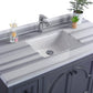 Laviva 313613-48G-WS Laviva Odyssey 48" Maple Gray Bathroom Vanity with White Stripes Marble Countertop 313613-48G-WS