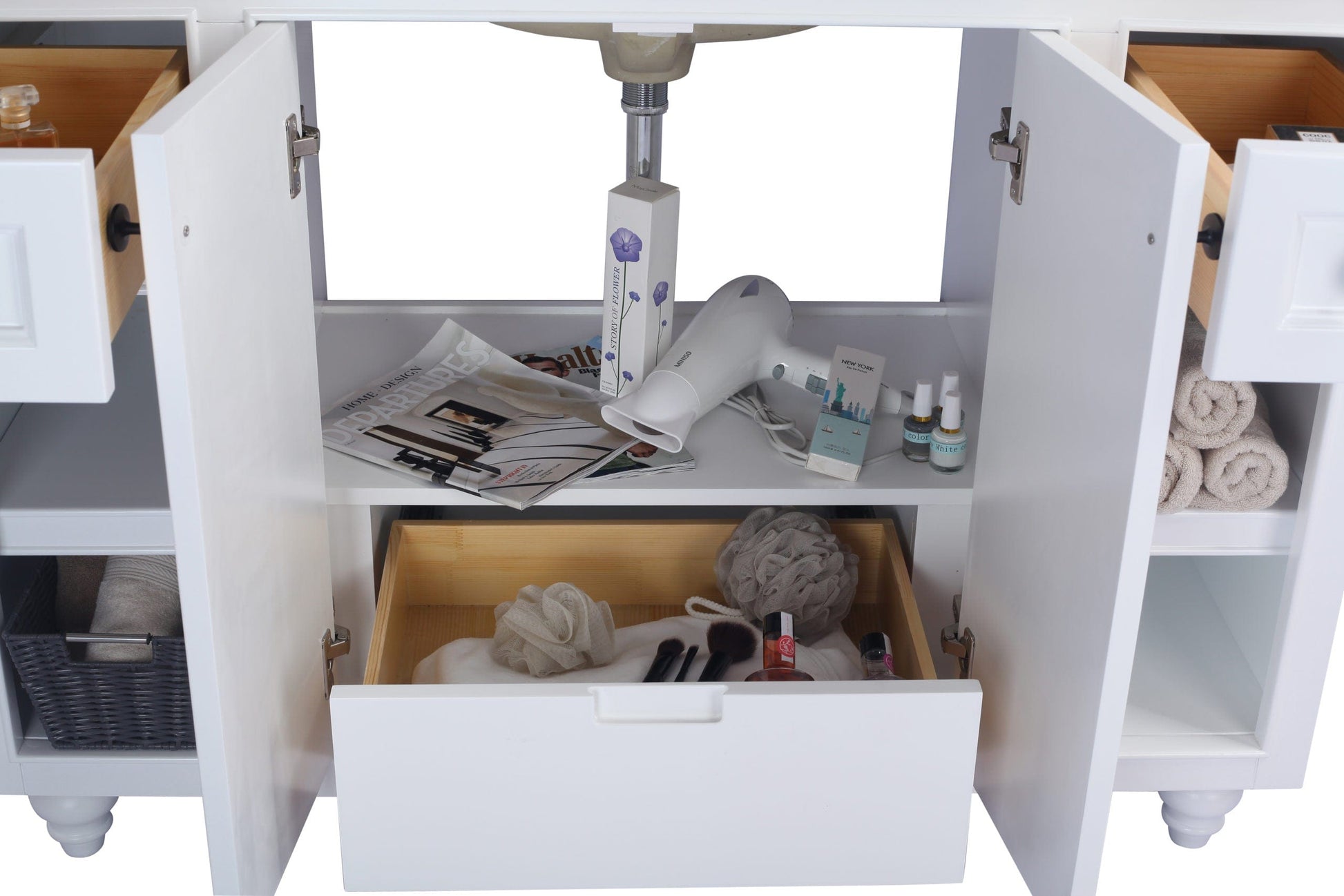 Laviva 313613-48W Laviva Odyssey 48" White Bathroom Vanity Cabinet 313613-48W