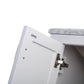 Laviva 313ANG-24W-WS Laviva Wilson 24" White Bathroom Vanity with White Stripes Marble Countertop 313ANG-24W-WS