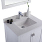 Laviva 313ANG-30W-WQ Laviva Wilson 30" White Bathroom Vanity with White Quartz Countertop 313ANG-30W-WQ