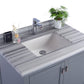 Laviva 313ANG-36G-WS Laviva Wilson 36" Gray Bathroom Vanity with White Stripes Marble Countertop 313ANG-36G-WS