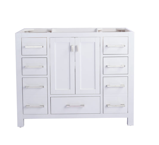 Laviva 313ANG-42W Laviva Wilson 42" White Bathroom Vanity Cabinet 313ANG-42W