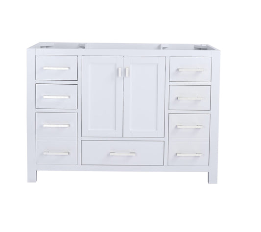 Laviva 313ANG-48W Laviva Wilson 48" White Bathroom Vanity Cabinet 313ANG-48W