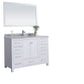 Laviva 313ANG-48W-WS Laviva Wilson 48" White Bathroom Vanity with White Stripes Marble Countertop 313ANG-48W-WS