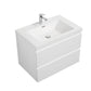 Laviva 313AUR-24GPW-GW Laviva Aurora 24" Glossy Polar White Wall Hung Bathroom Vanity with White Acrylic Countertop 313AUR-24GPW-GW