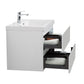 Laviva 313AUR-24GPW-GW Laviva Aurora 24" Glossy Polar White Wall Hung Bathroom Vanity with White Acrylic Countertop 313AUR-24GPW-GW